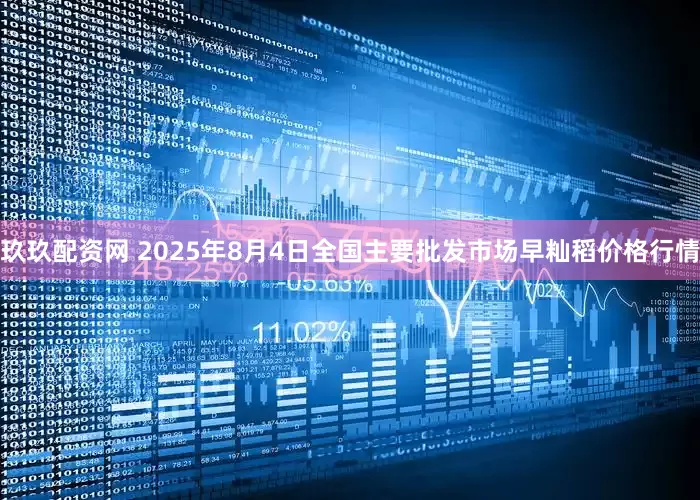 玖玖配资网 2025年8月4日全国主要批发市场早籼稻价格行情